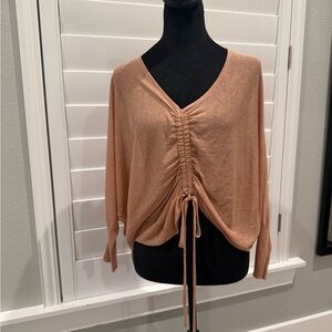Kerisma Tan Ruched Blouse